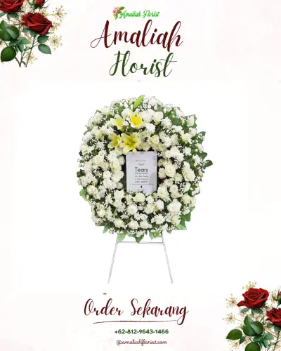 Krans Bunga Duka Cita di Krian Sidoarjo